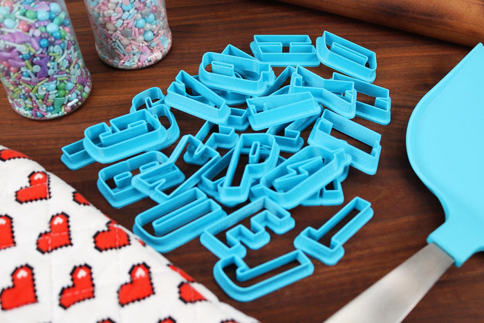 Post Apocalypse FONT Cookie Cutters - Retro Future Letters - Fondant Letters, Letters for Cake decorating - Lone Wanderer - Sole Survivor