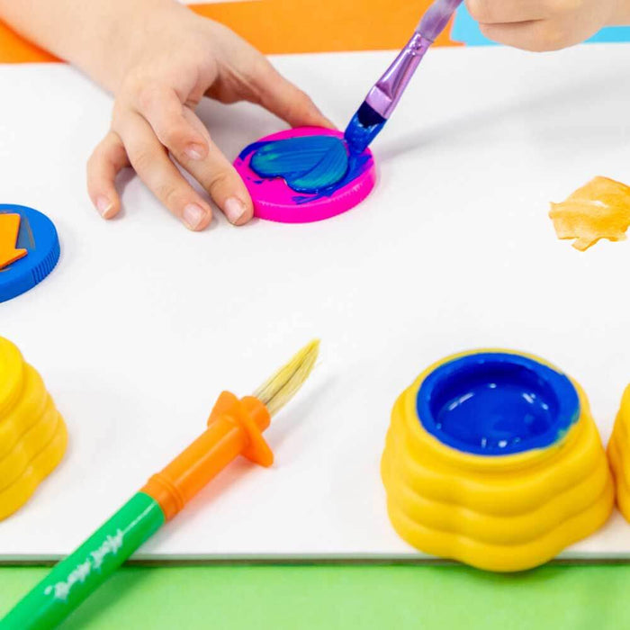 Finger Paints With Stamps 4pc