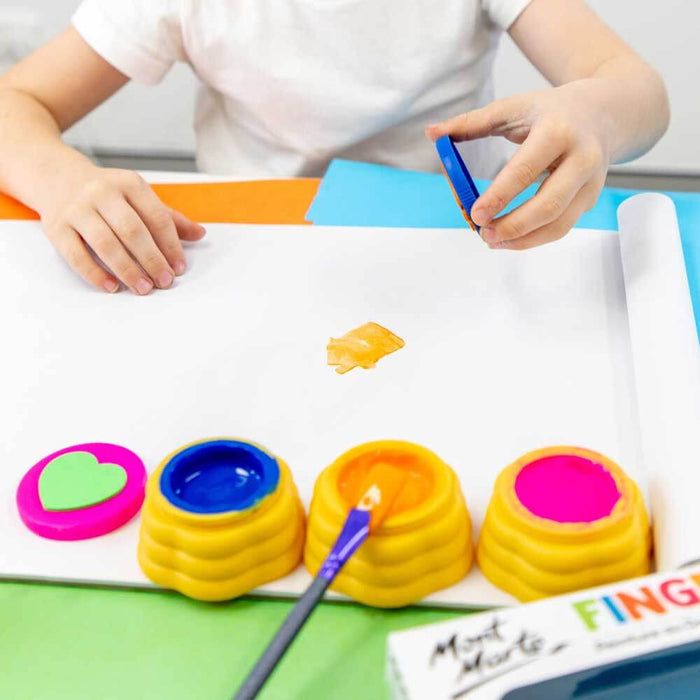 Finger Paints With Stamps 4pc
