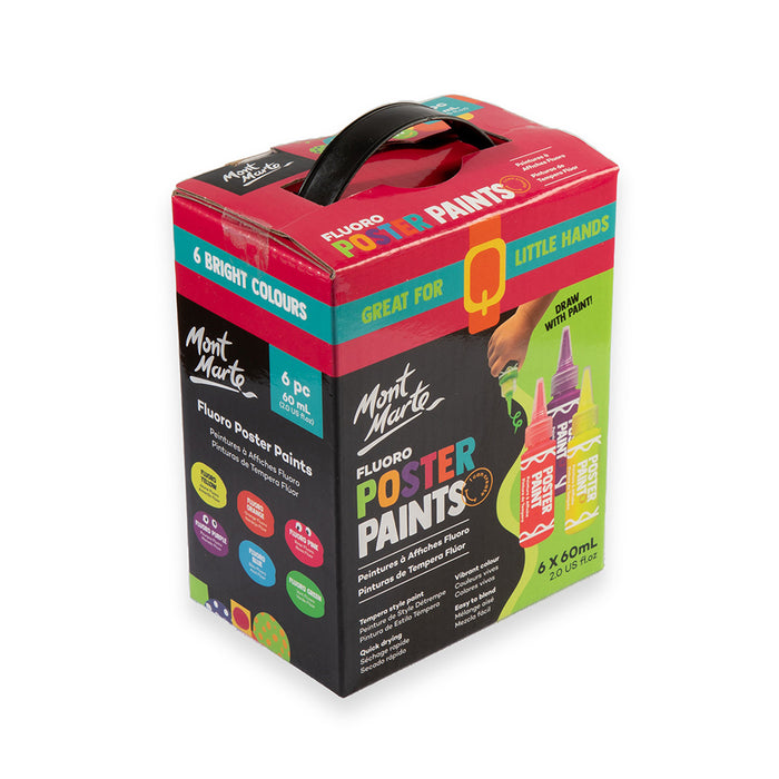 Fluoro Poster Paints 6pc x 60ml