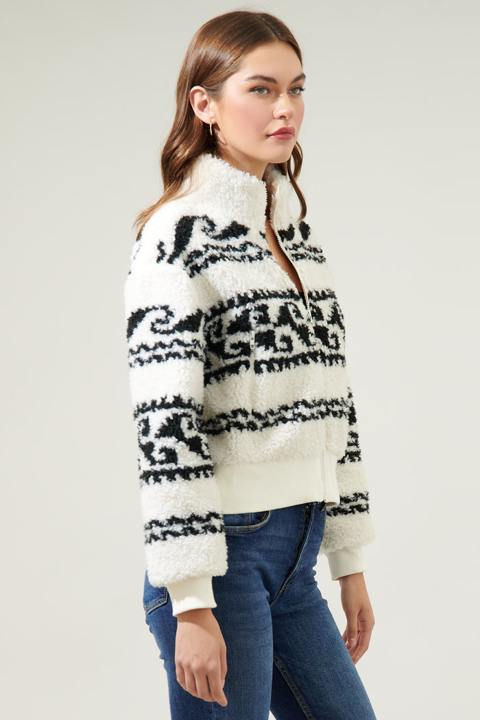 Frinley Dolly Faux Sherpa Jacket