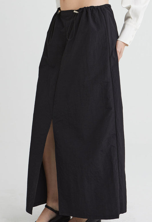Front Slit Midi Skirt