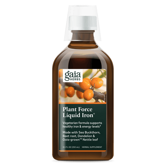Gaia Herbs - Plant Force Liquid Iron - RealLifeHealing