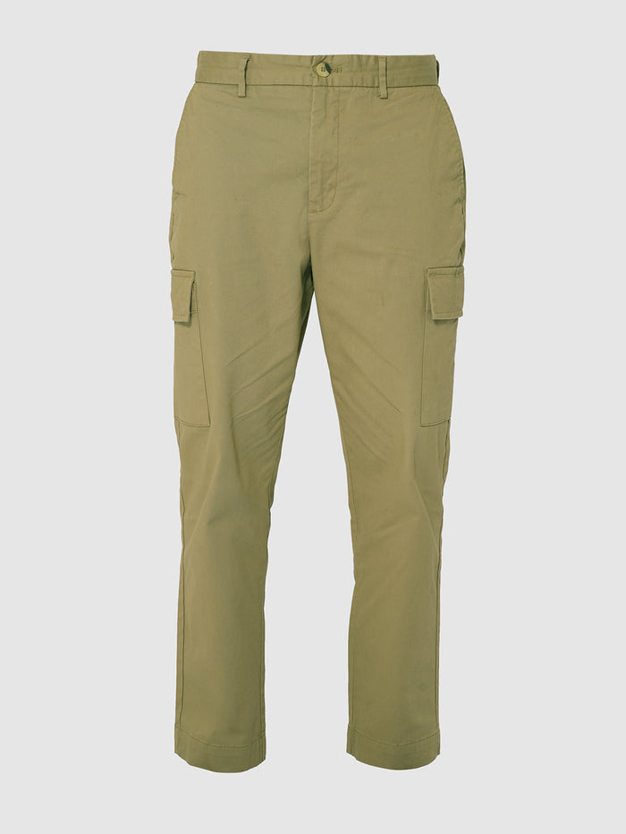 Green Mid Rise Cargo Pants