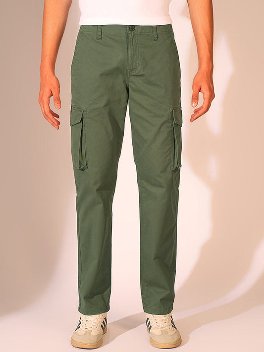 Green Regular Fit Cargo Pant