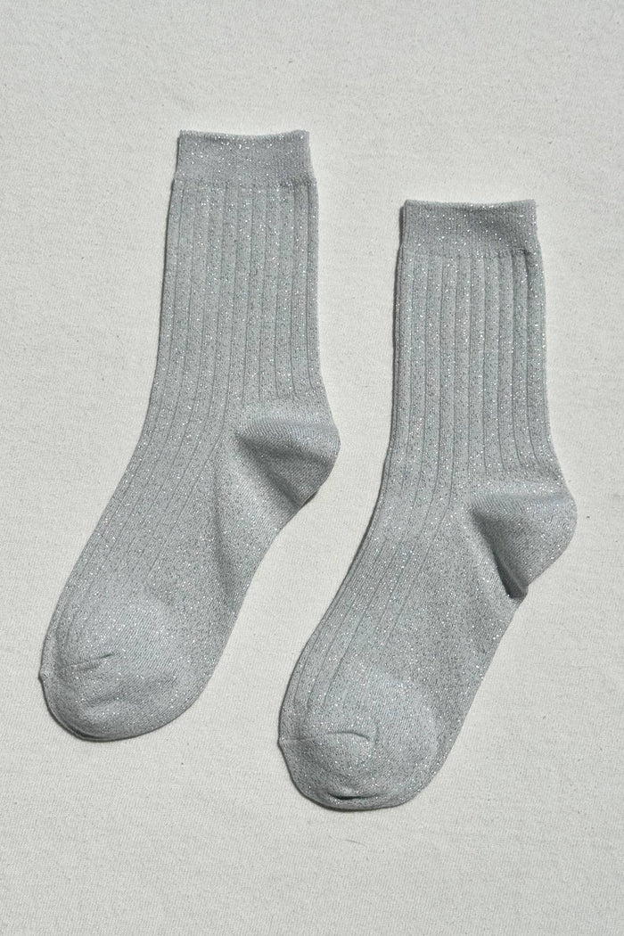 Her Socks Modal Lurex - Snow White