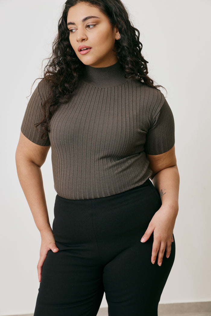 High neck top