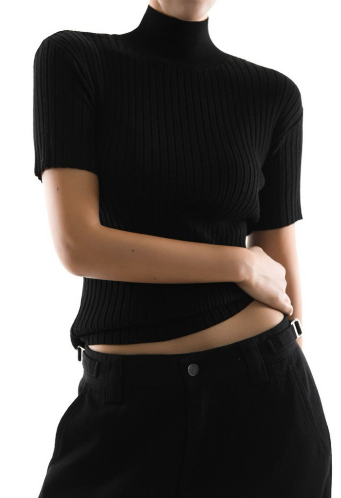 High neck top