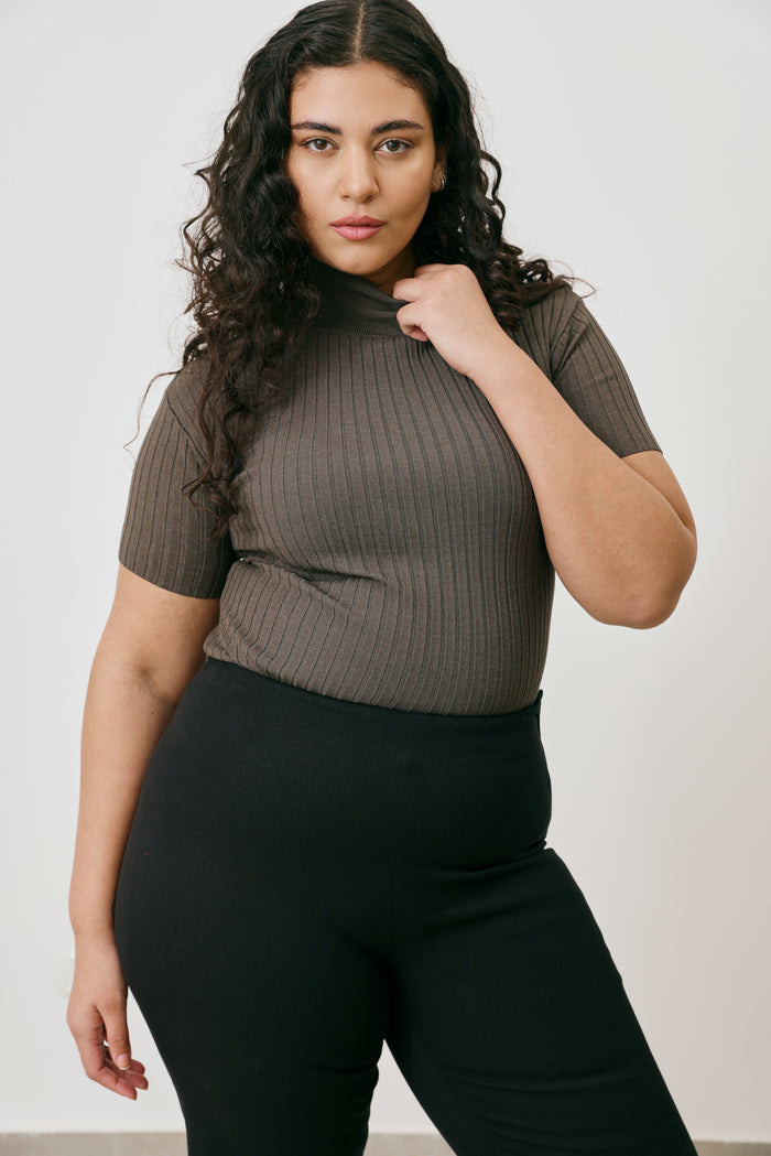 High neck top