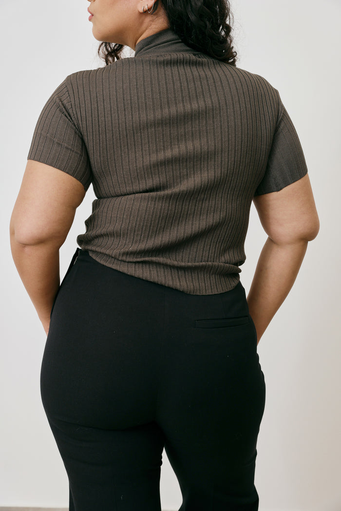 High neck top