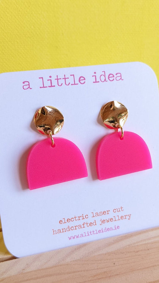 Jayne Mansfield Hot Pink Earrings