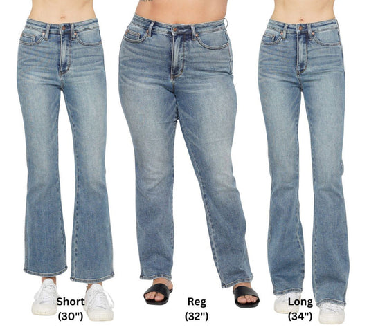 Judy Blue Tummy Control High Waist Bootcut Jeans - 2 inseams Short, Regular