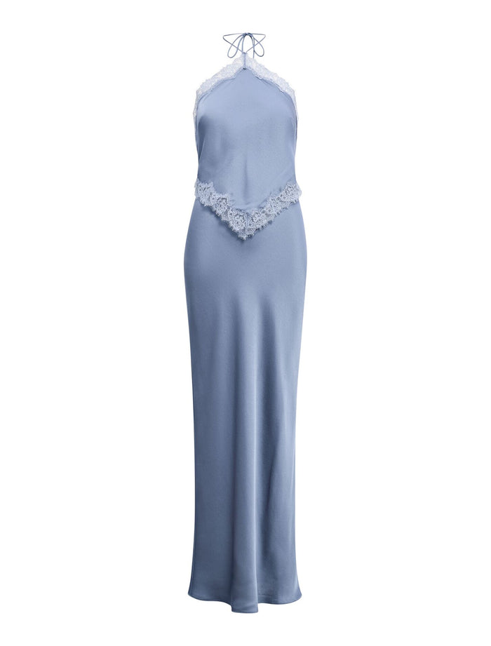 Kelli Lace Strappy Satin Maxi Dress Forever New