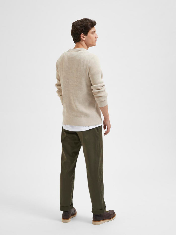 Knitted Crew Neck Pullover