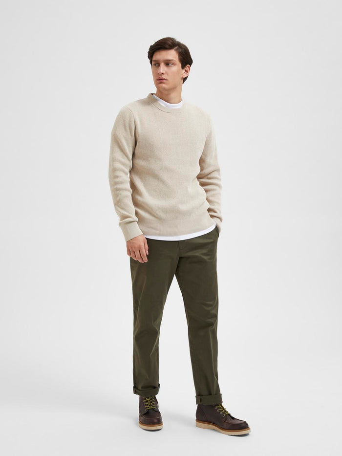 Knitted Crew Neck Pullover