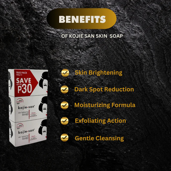 Kojie San Lightening Kojic Acid Soap 3 Bars - Kismet Beauty Brands
