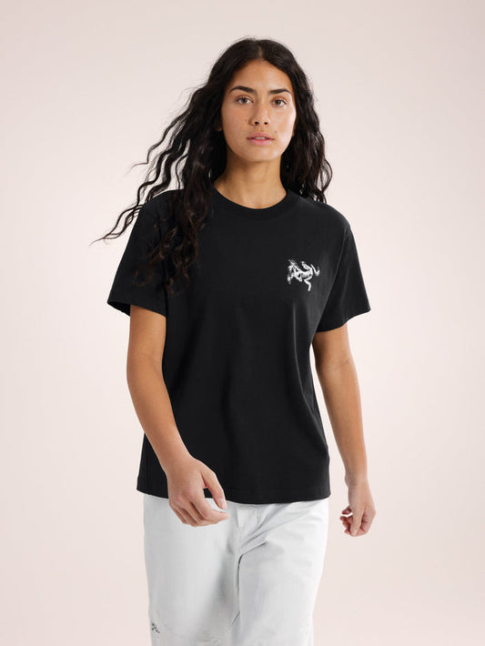 Kragg Cotton Bird Tile Crew Shirt SS Women's