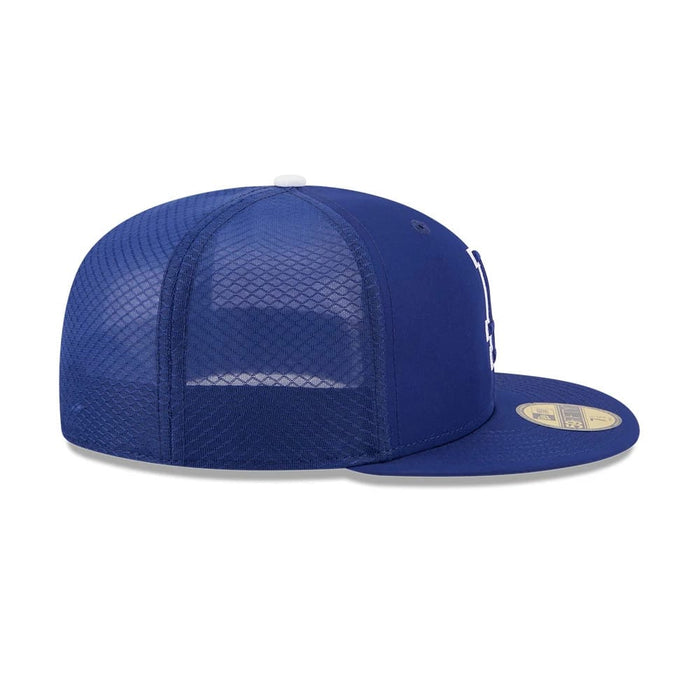Pictured is this MLB Batting Practice 2026 LA Dodgers 59FIFTY Fitted cap in dark blue. 6