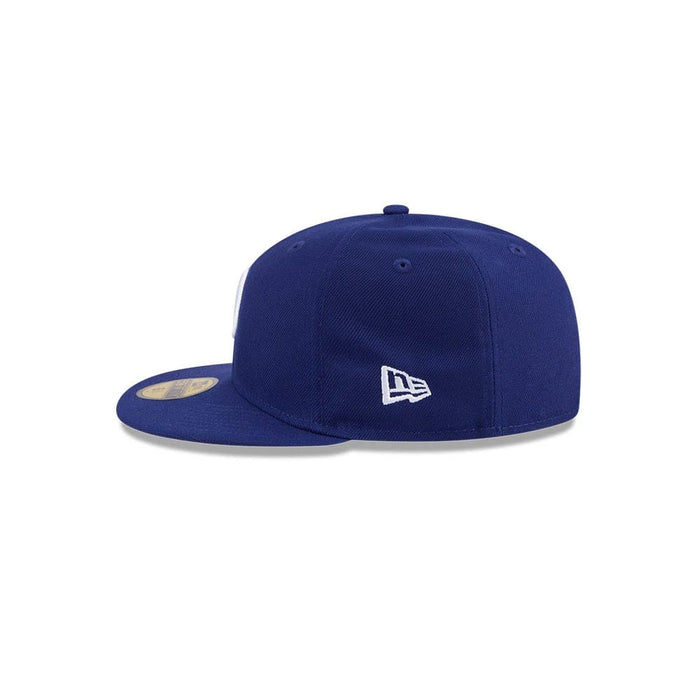Pictured is this MLB Hidden Hit LA Dodgers Cooperstown 59FIFTY Fitted cap in dark blue. 6