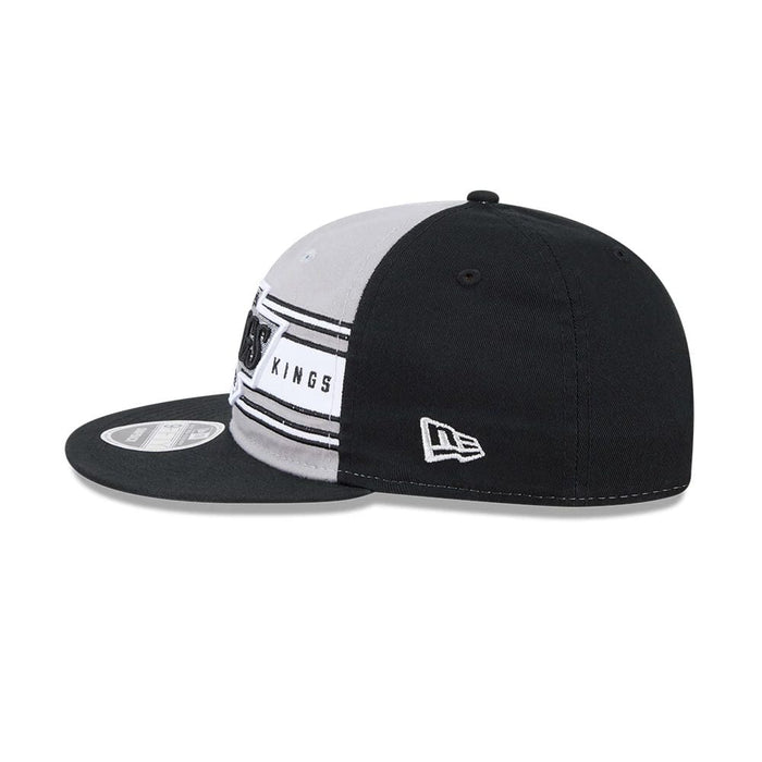 Pictured is this NHL Team Stripes LA Kings Retro Crown 9FIFTY cap in black. 5