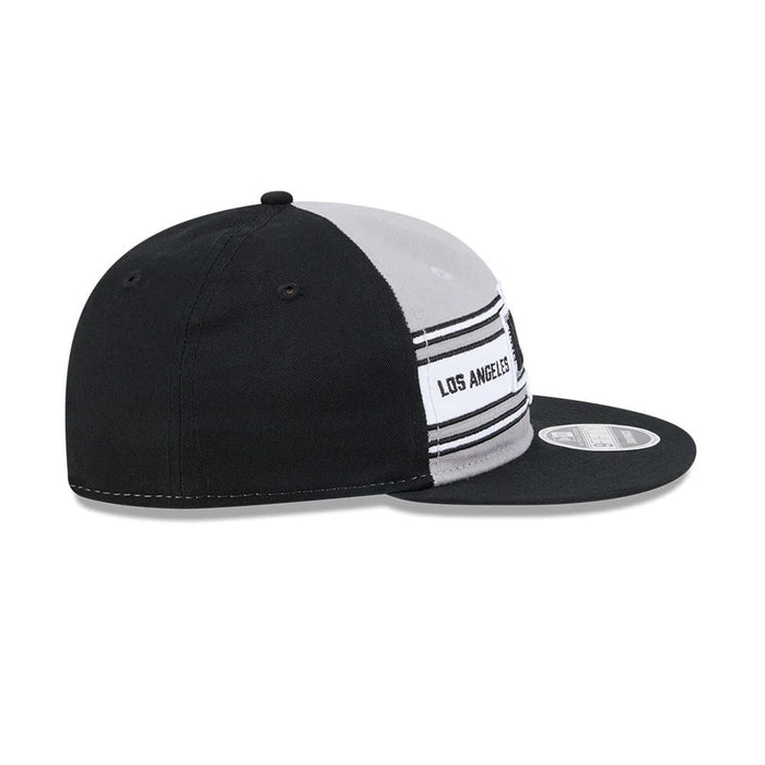Pictured is this NHL Team Stripes LA Kings Retro Crown 9FIFTY cap in black. 6