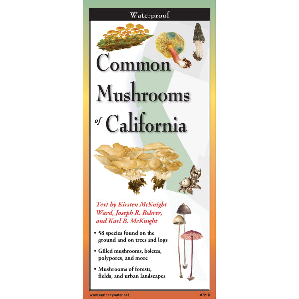Laminated Guide to Common Mushrooms of California