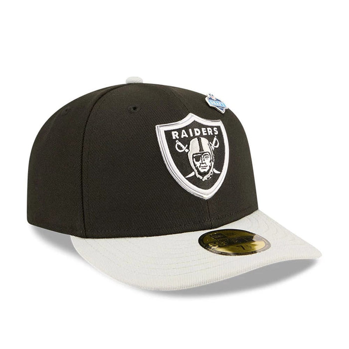 Pictured is this NFL Draft 2026 Las Vegas Raiders 59FIFTY Fitted cap in black. 4