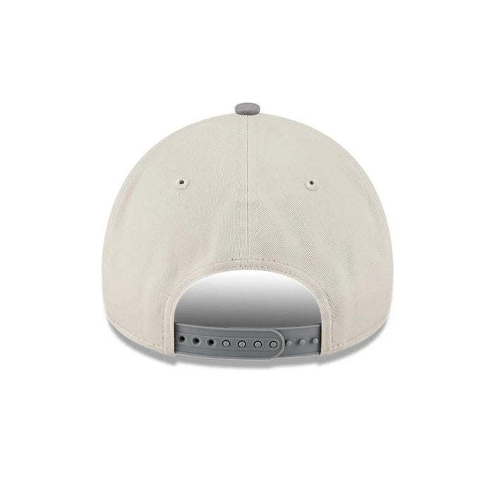 Pictured is this NFL Stone Storm Las Vegas Raiders 9FORTY A-Frame cap in light beige. 6