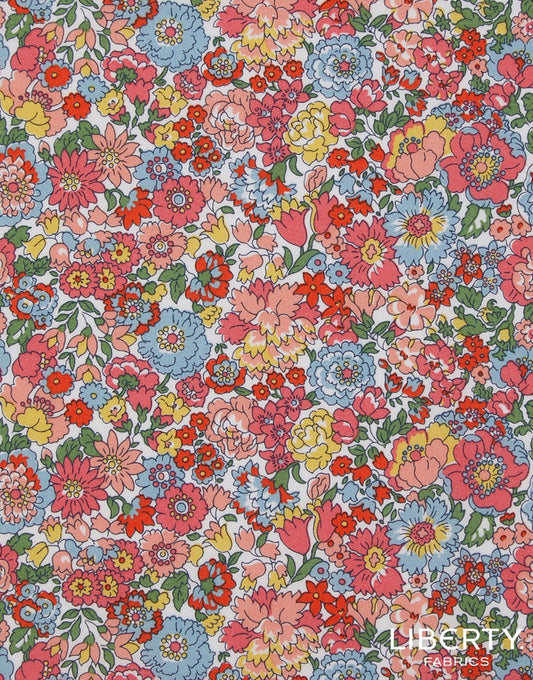 Liberty Fabrics Cotton Poplin, Nell, Annie & May B