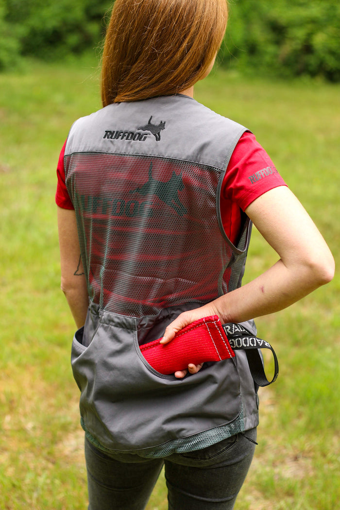 Lightweight Dog Trainer Vest CHARCOAL - Designed in Canada