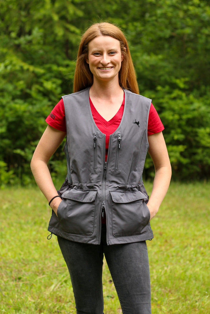 Lightweight Dog Trainer Vest CHARCOAL - Designed in Canada