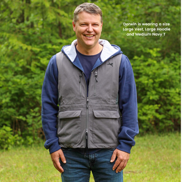 Lightweight Dog Trainer Vest CHARCOAL - Designed in Canada