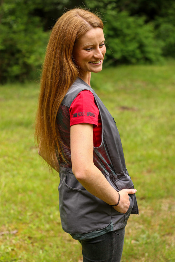 Lightweight Dog Trainer Vest CHARCOAL - Designed in Canada