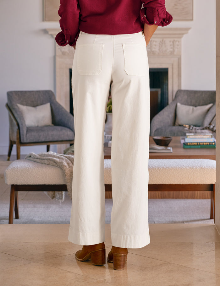 LIMERICK 31" Chalk, Italian Peached Twill
