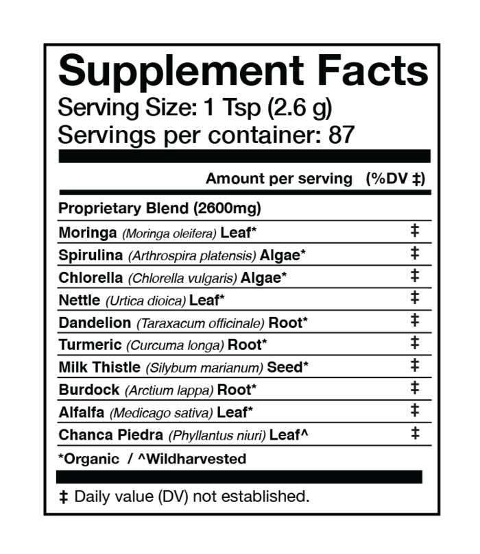 Liver Vitality Greens | Daily Cleanser: 4 oz