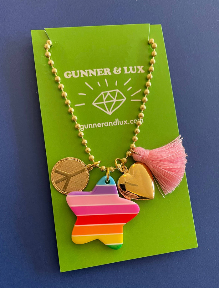 Love & Peace Charms Necklace