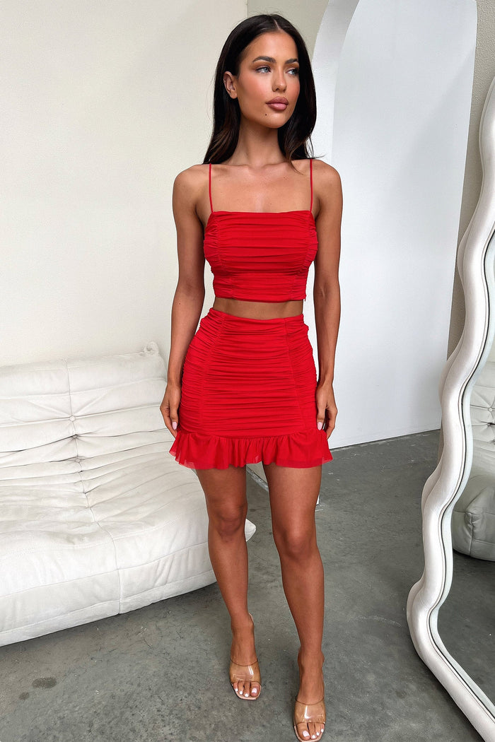 Lucas Crop - Red