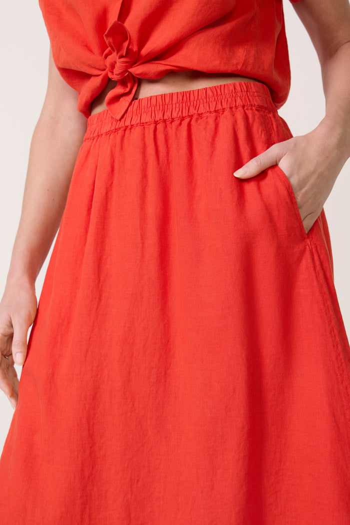Maddie Linen Skirt