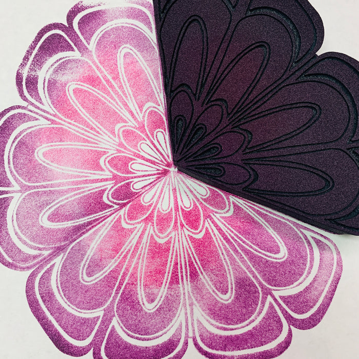 Marta Harvey | Hexagon Flower Pattern | Foam Stamp