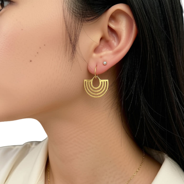 "Mayan" Hoop Earrings