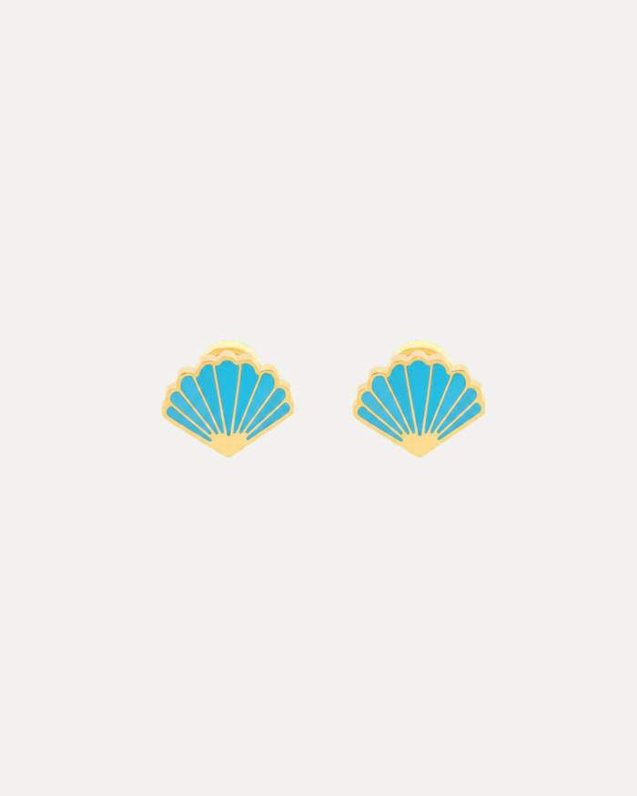 Mermaid Shell Stud Earrings