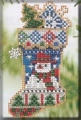 Mill Hill Charmed Stocking - Mr. Snowflake Stocking Cross Stitch Kit MHCS45