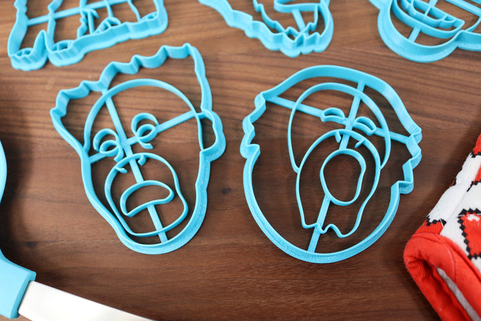 Monkey Memes Cookie Cutters - Harambe, Life Support Monke, Pog Monkey, Shocked Monke, Smiling Monkey - Meme Cookies, Monke Meme