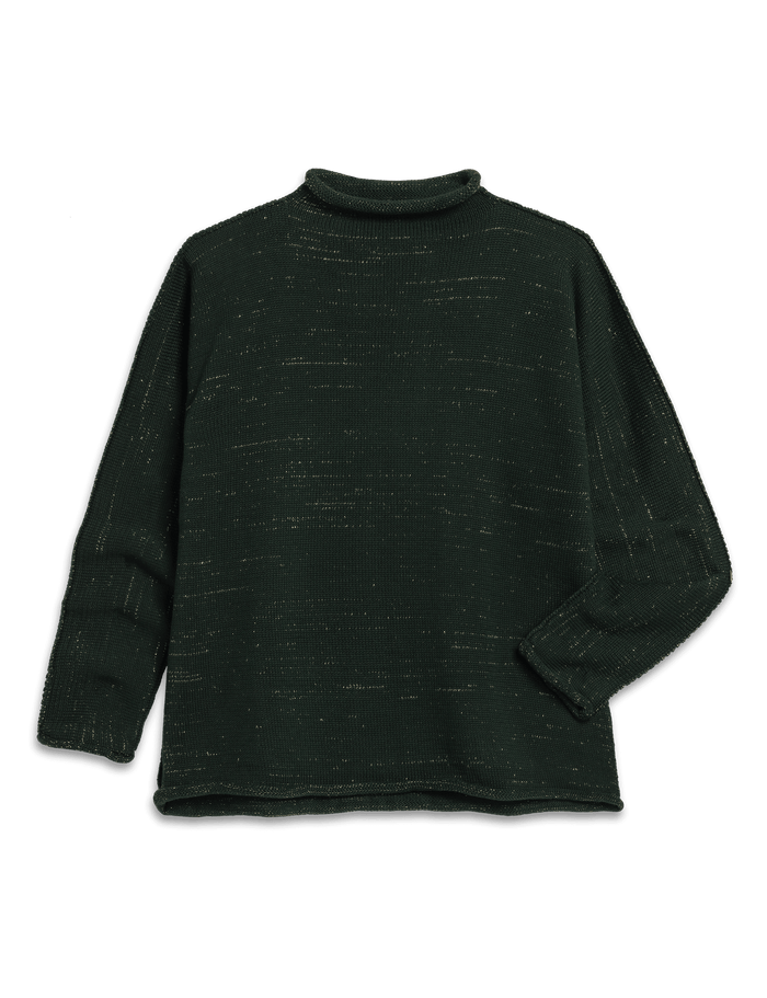 MONTEREY Green with Gold Glitter, Pure Italian Cotton