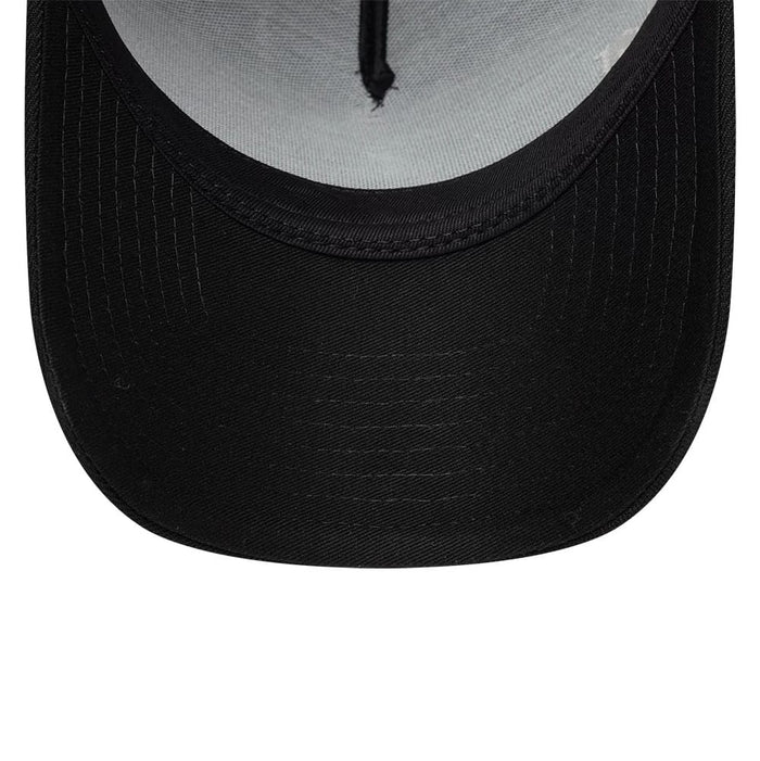 Pictured is this New Era Essential 9FORTY A-Frame cap in black. 7