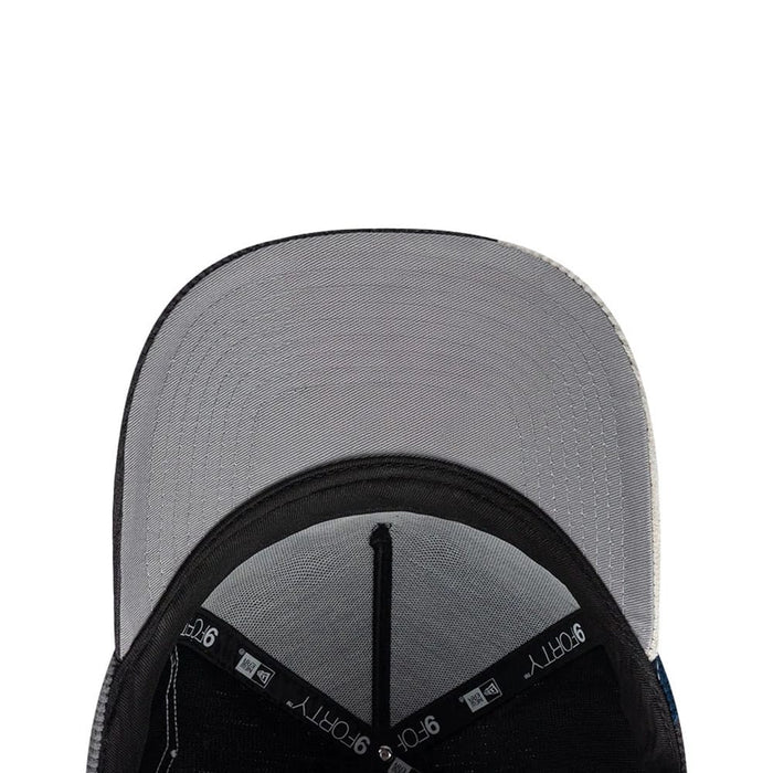 Pictured is this New Era Patchwork 9FORTY A-Frame cap in black. 6