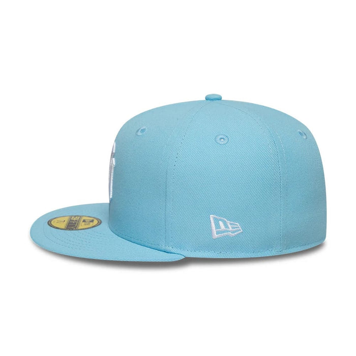 This is a New York Yankees MLB Pastel Blue 59FIFTY Fitted Cap 5