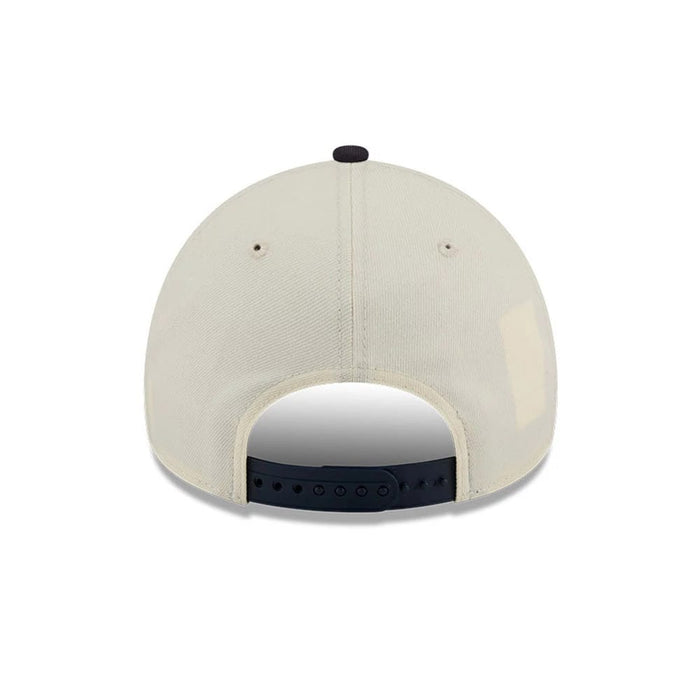 Pictured is this MLB Rope New York Yankees 9FORTY A-Frame cap in Cream. 7