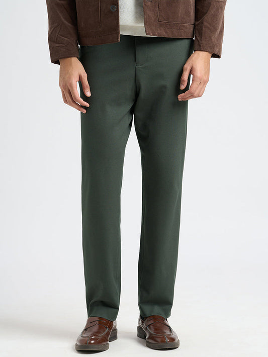 Nylon Blend Regular Fit Pants