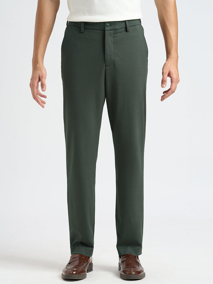 Nylon Blend Regular Fit Pants